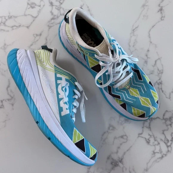 Hoka Ironman Kona Carbon X - Scuba Blue / White - Women's Size 10, Men's Size 9